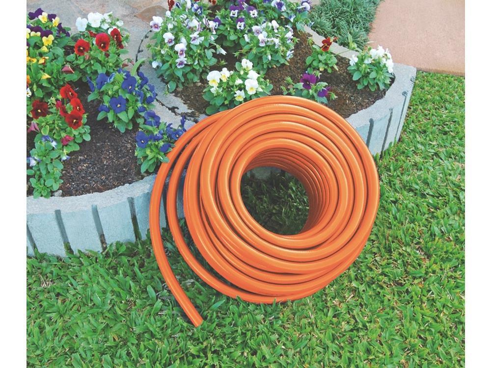 Mangueira Super Flex Em Pvc Laranja Para Jardim De Com Metros Tramontina Mangueira De