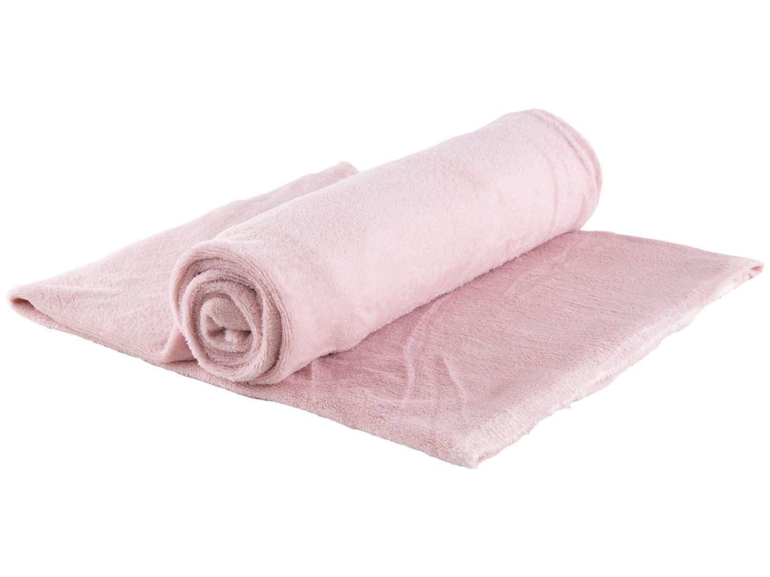 Manta Casal de Microfibra Sultan Realce Rosa