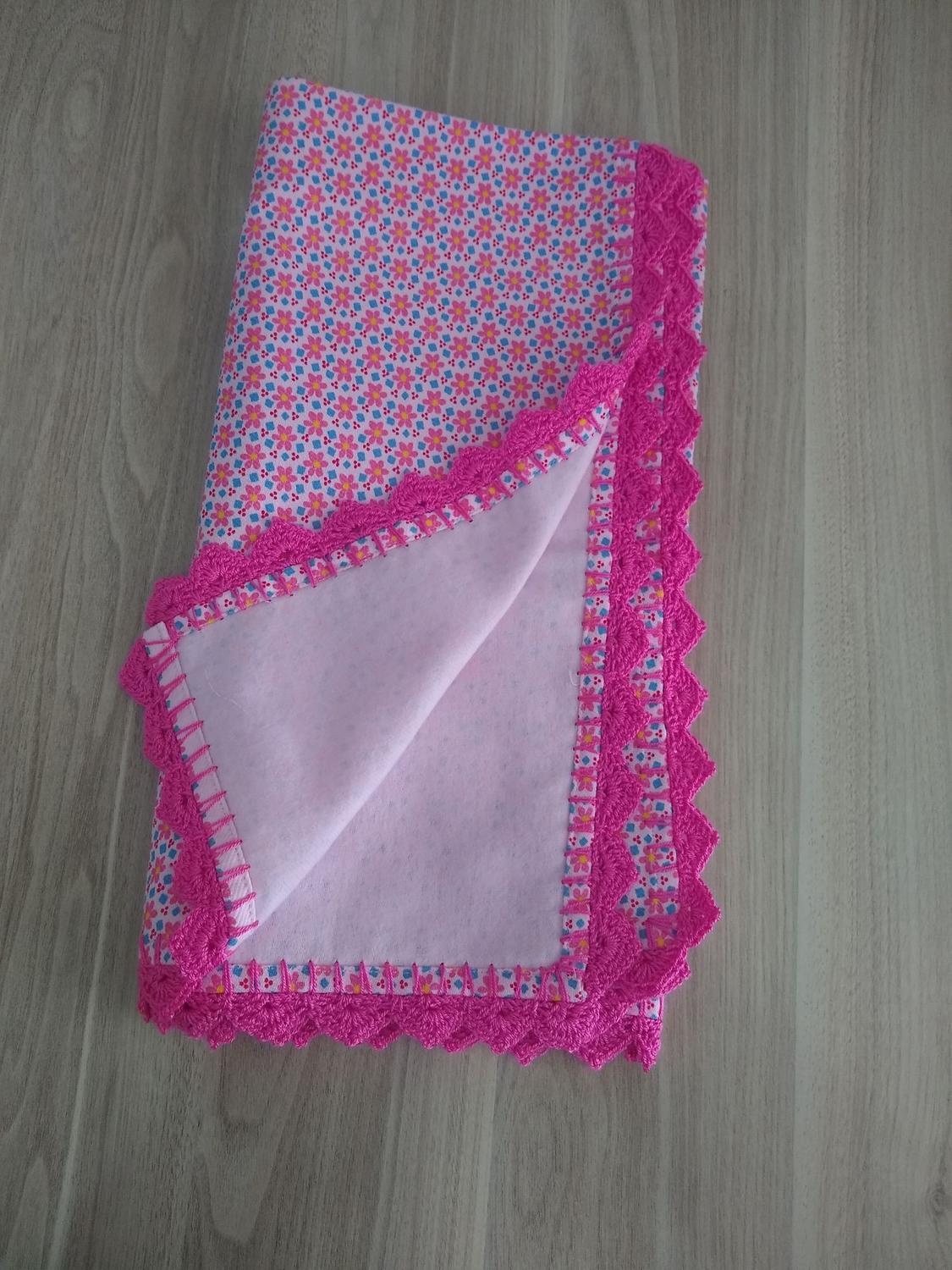 Manta Cueiro Flanelado Bebe Bico Croche Menino E Menina Pa Manta Para Bebe Magazine Luiza