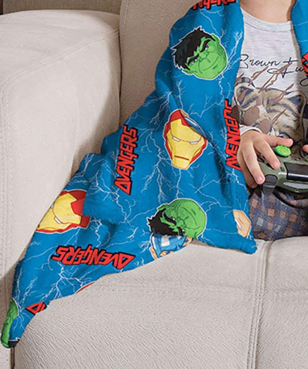 Manta Infantil De Sofá Fleece Personagens Menino Menina Lepper