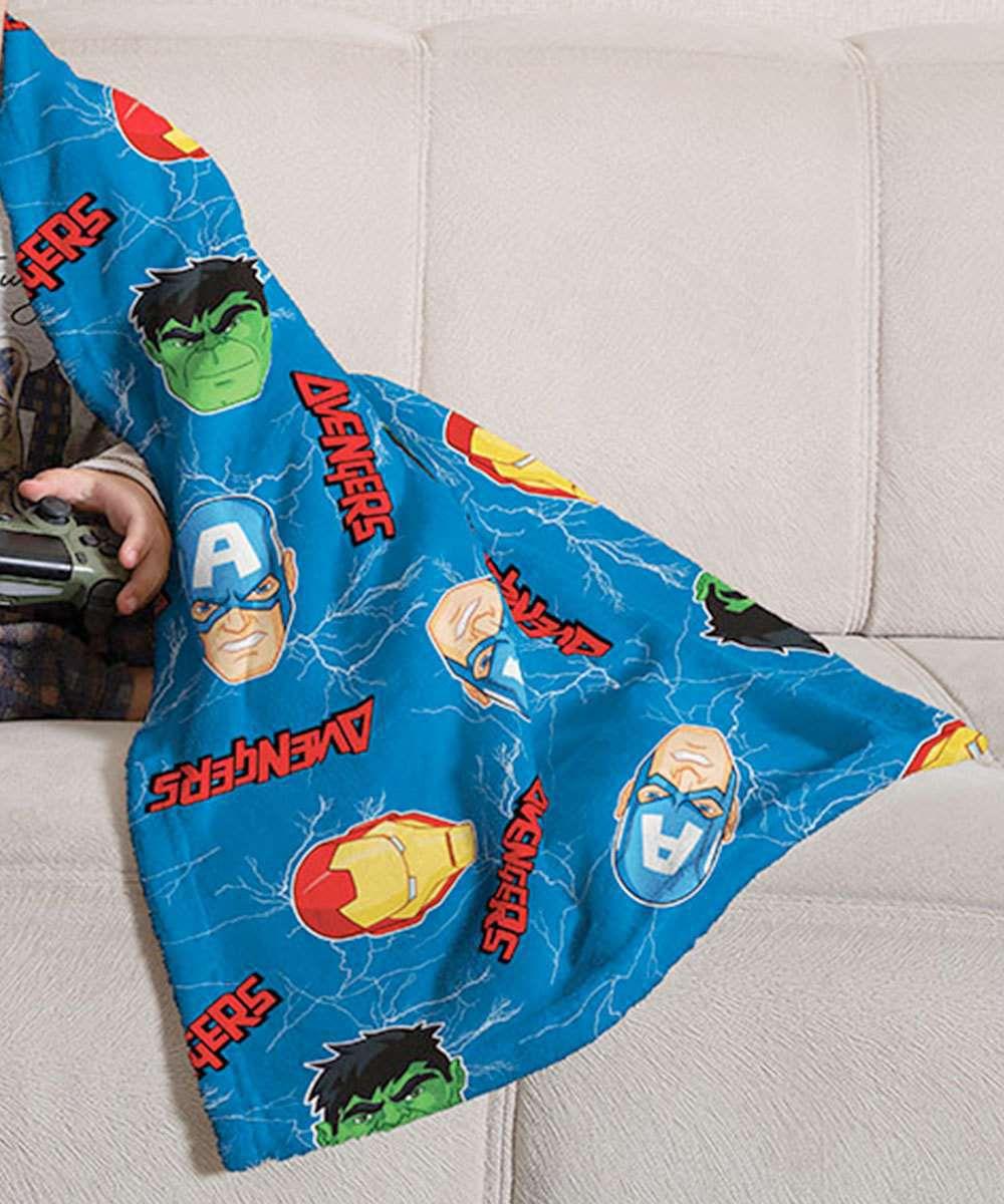 Manta Infantil De Sofá Fleece Personagens Menino Menina Lepper