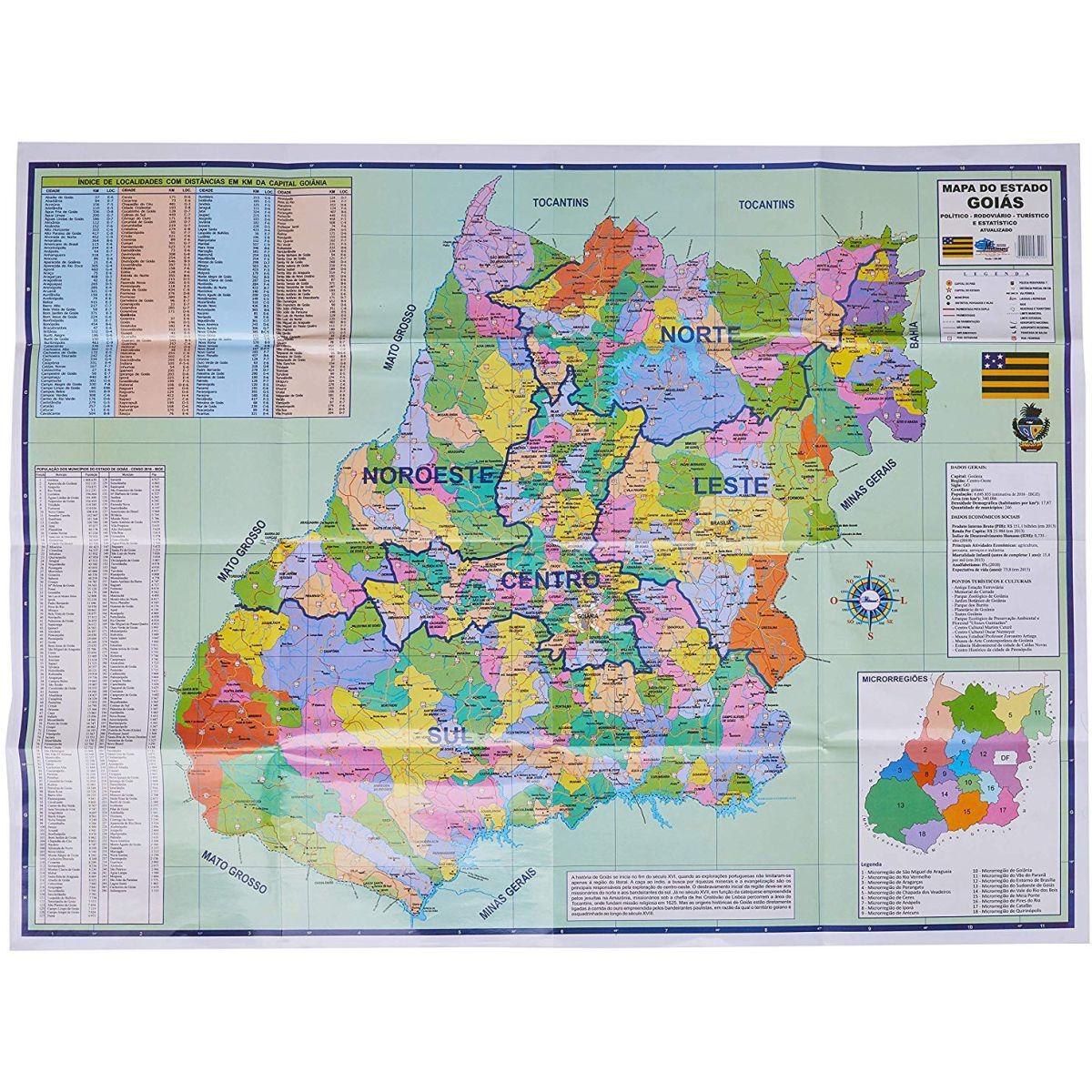 Mapa Periodico Estado De Goias Gna Mapas E Atlas Magazine Luiza