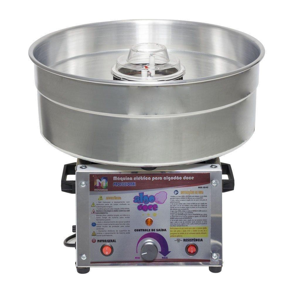 Maquina de Algodão Doce Profissional Bivolt AD-43 - Inovamaq - Máquina