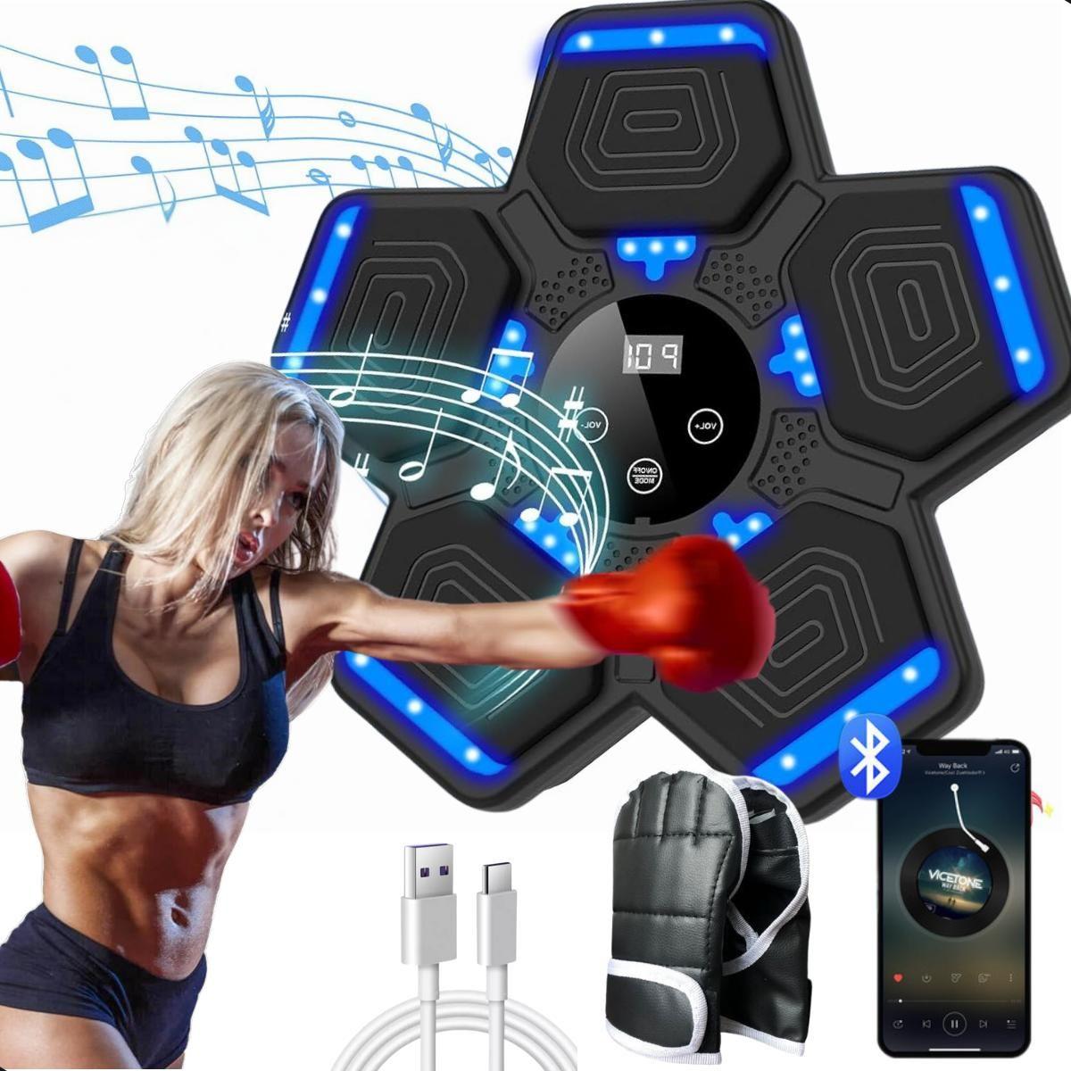 Máquina De Boxe Musical Eletrônico Luvas Bluetooth Recarregável Para Treino Academia - MAQUINA DE BOXE - Mini Bike - Magazine Luiza