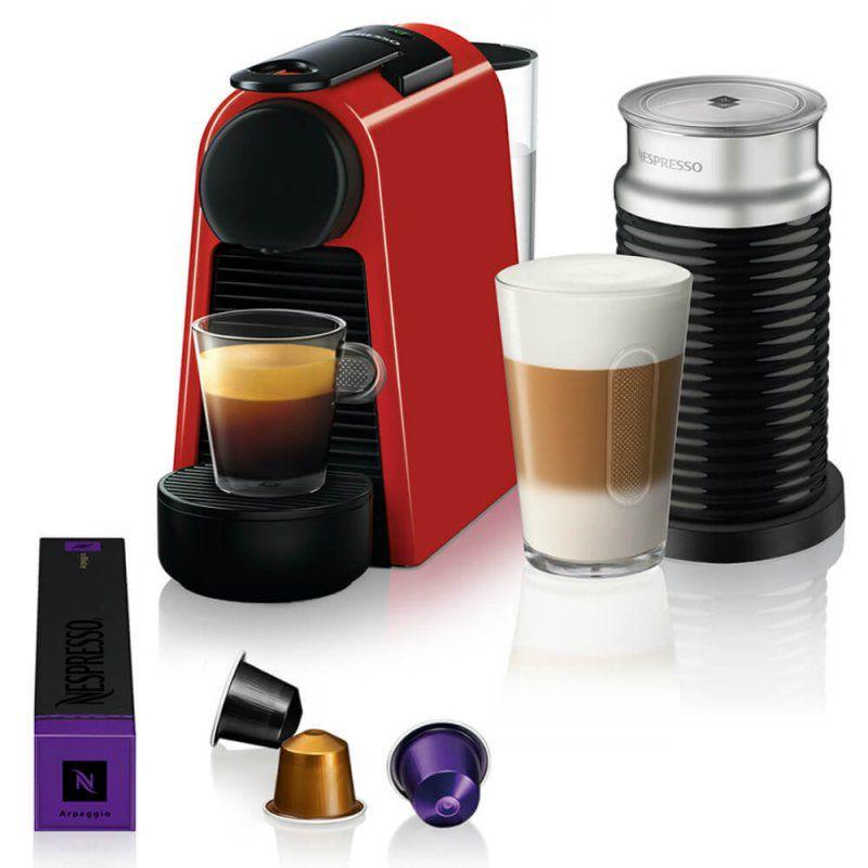 Máquina de Café Nespresso Essenza Mini D30 Vermelha com Aeroccino 3 220V -  Cafeteira Nespresso - Magazine Luiza