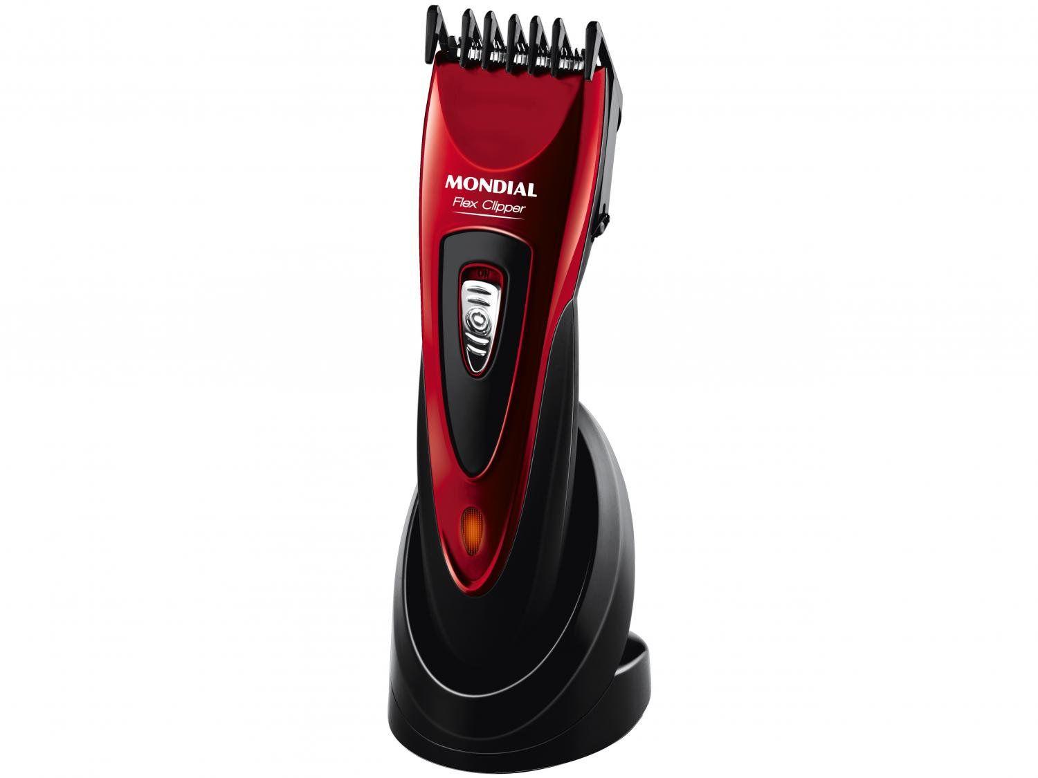 Máquina de Cortar Cabelo Mondial Flex Clipper CR-04 10 Níveis de Altura