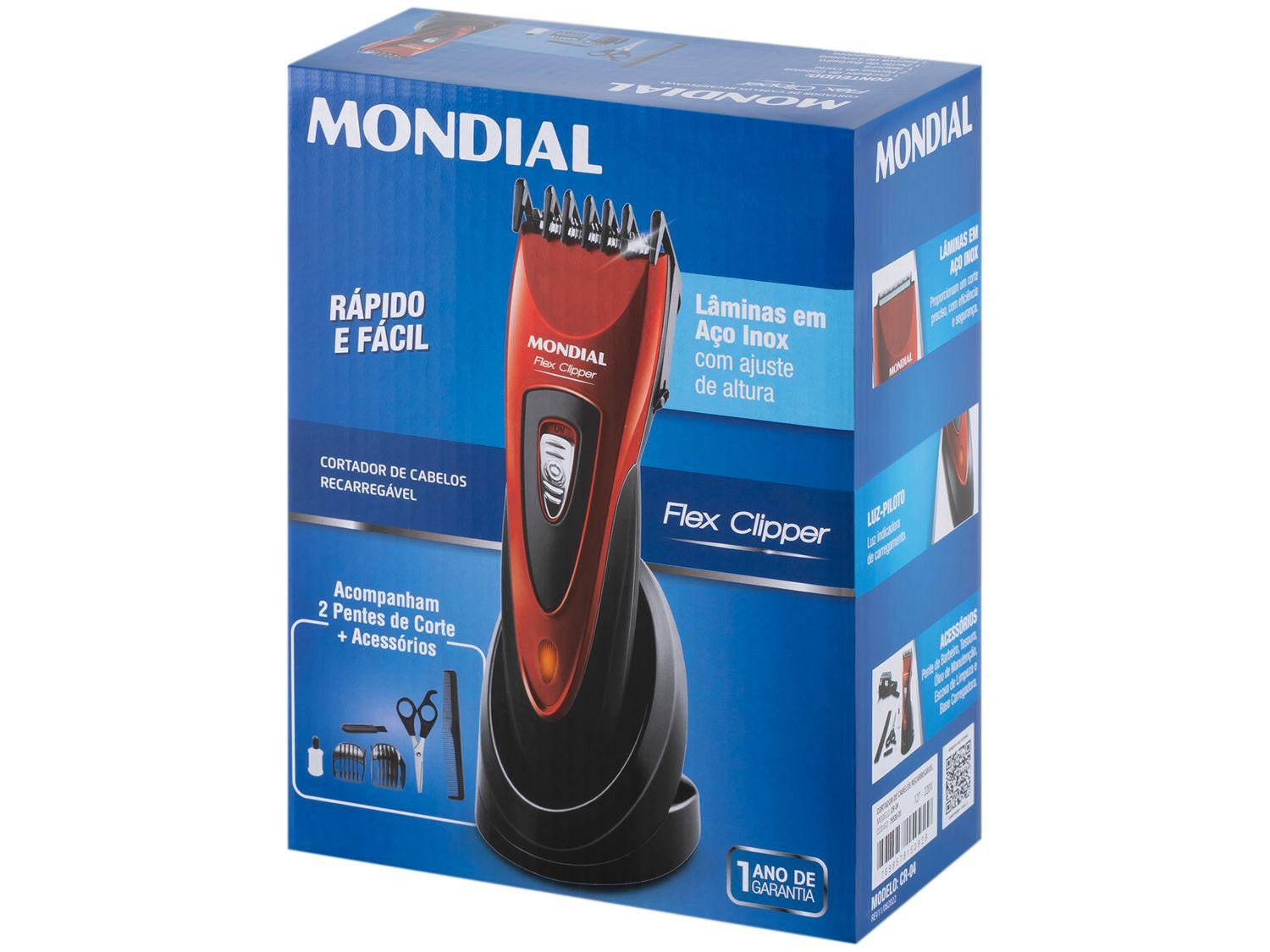 Máquina de Cortar Cabelo Mondial Flex Clipper