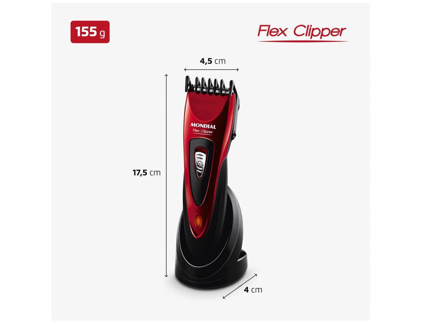 Máquina de Cortar Cabelo Mondial Flex Clipper
