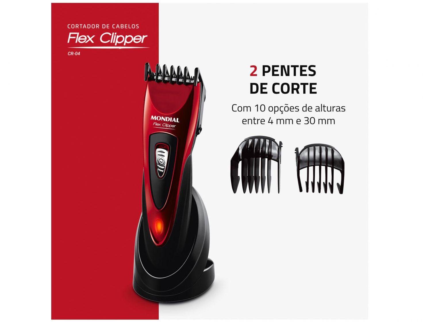 Máquina de Cortar Cabelo Mondial Flex Clipper