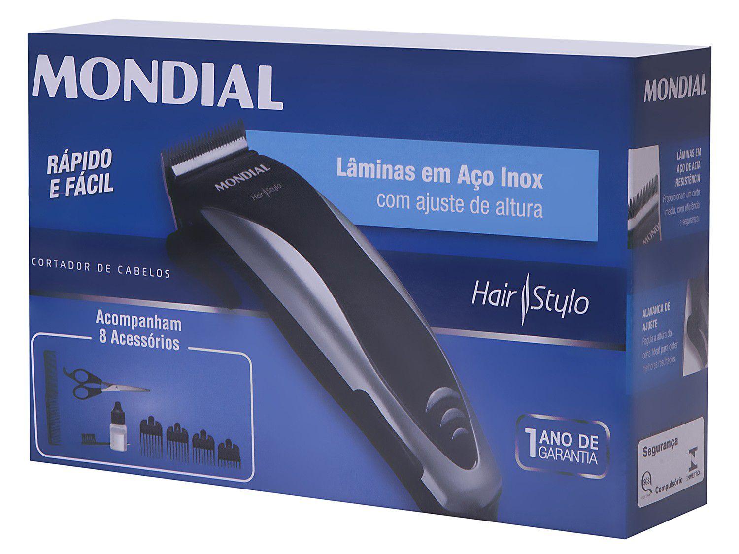 MÃ¡quina de Cortar Cabelo Mondial Hair Stylo