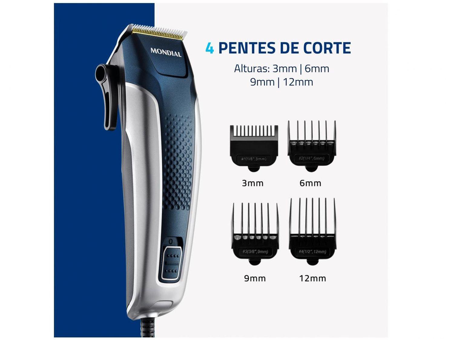 Máquina de Cortar Cabelo Mondial Titanium Power