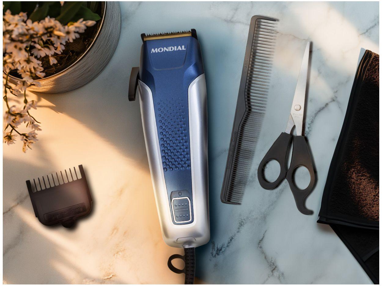 Máquina de Cortar Cabelo Mondial Titanium Power