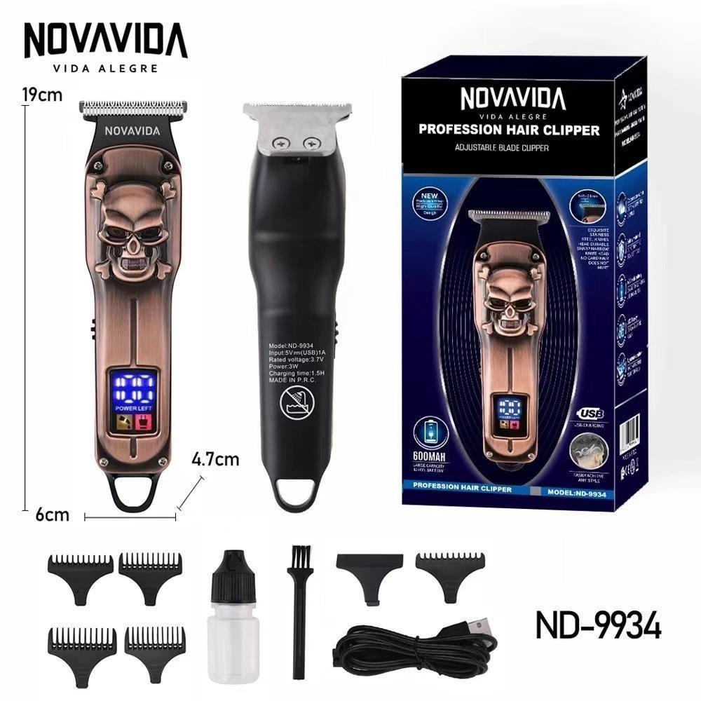 Maquina de Cortar Cabelo Profissional Ajustavel Sem Fio Novavida Aparador de Pelos Barba e Cabelo Magazine Luiza