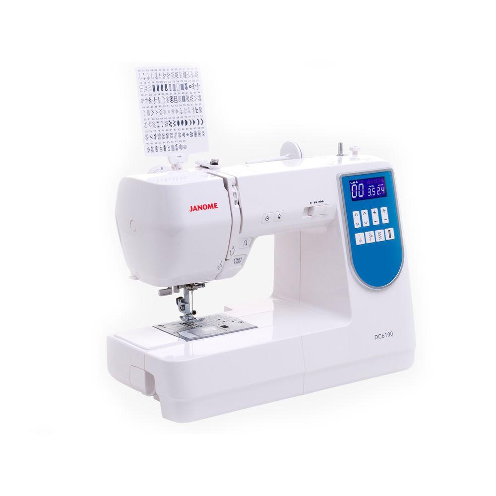 Máquina de costura 100 pontos dc6100 Janome Máquina de Costura