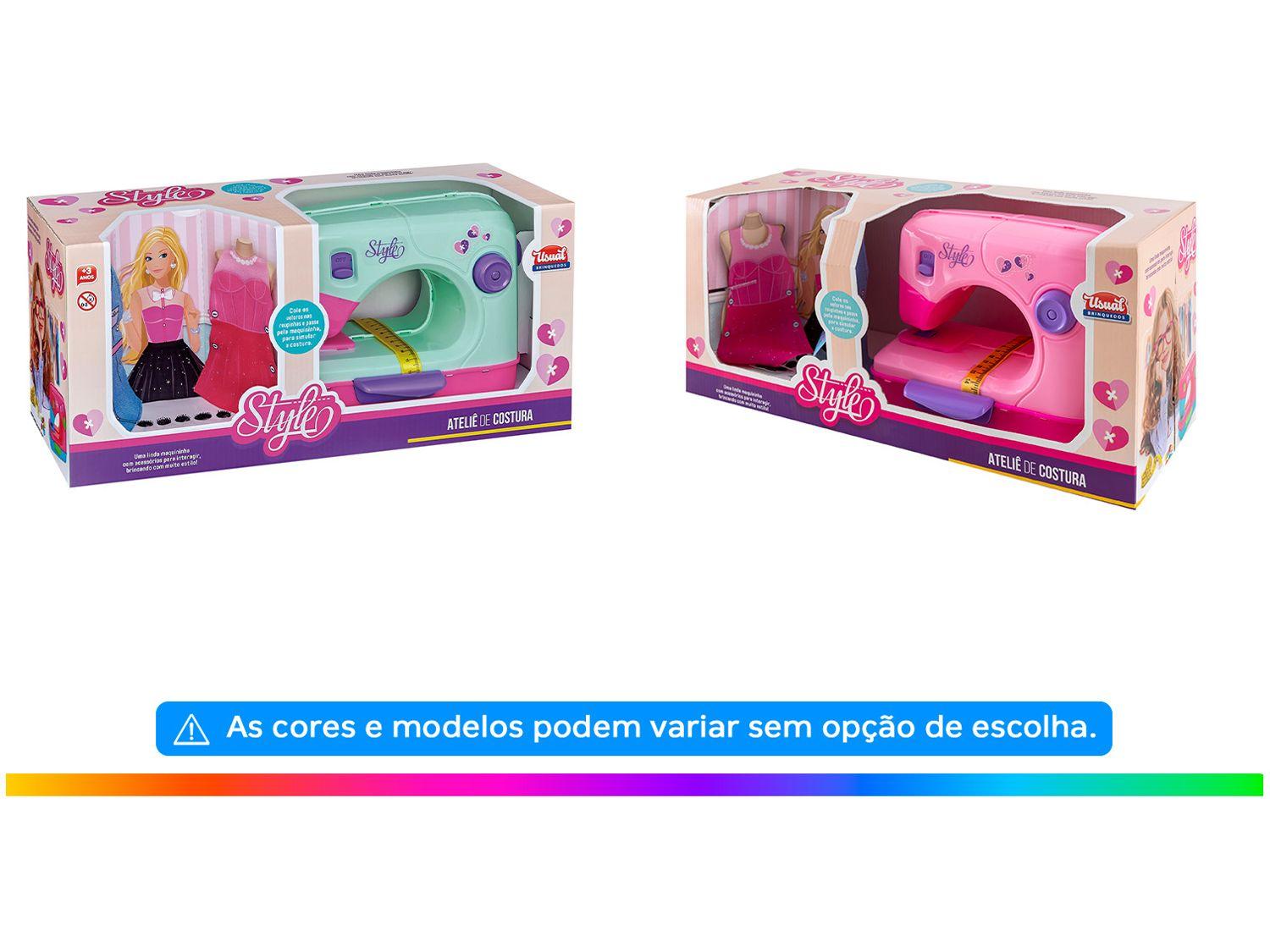 Máquina de Costura de Brinquedo Usual Brinquedos Style Ateliê de