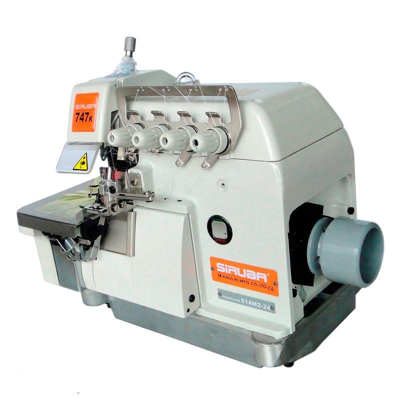 Máquina de Costura Overlock Industrial, 2 Agulhas, 4 Fios, Ponto Cadeia