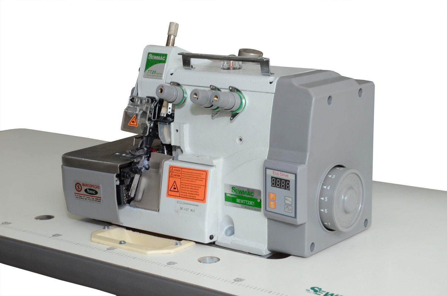 Maquina De Costura Overloque industrial 3 Fios com com corte de linha