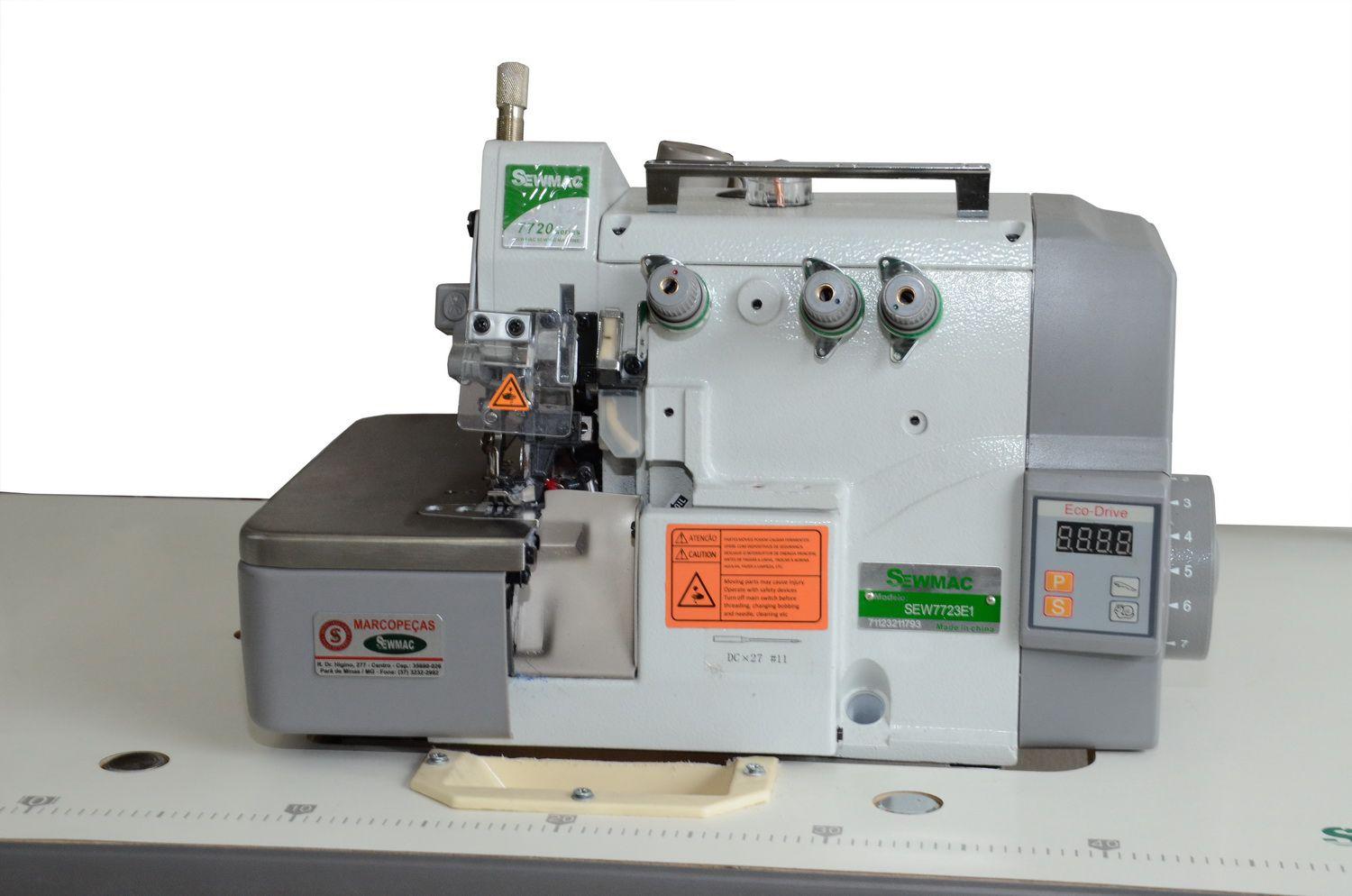 Maquina De Costura Overloque industrial 3 Fios com com corte de linha