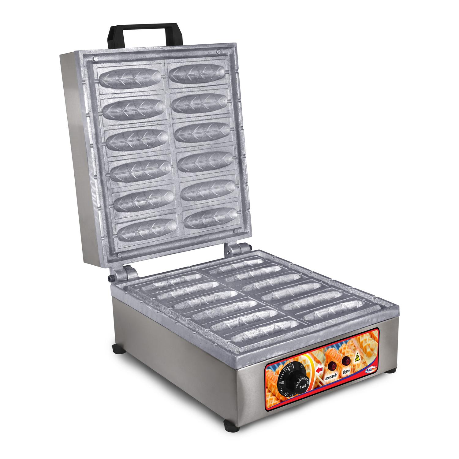 Maquina De Crepe Suíço Crepeira Elétrica 2000w Profissional 12 ...