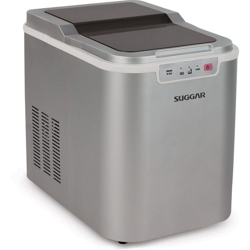 Maquina de Gelo 12 kg por dia Suggar Prata Ice Maker - Máquina de Gelo