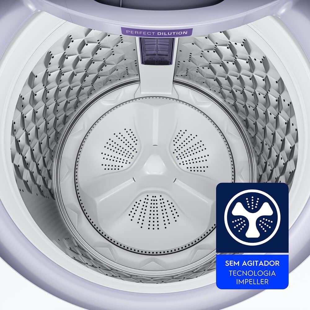 M quina De Lavar 17 Kg Turbo Electrolux Branca Com Cesto Inox E