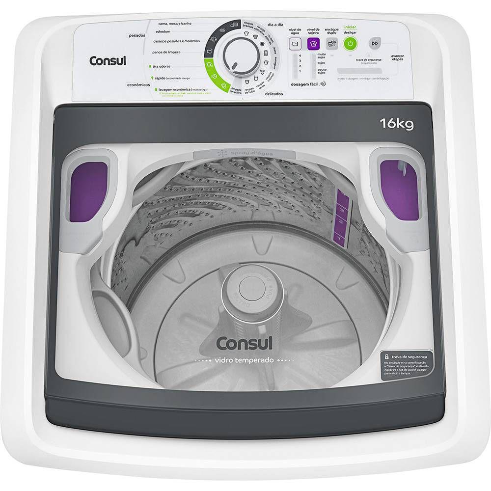 Máquina de Lavar Consul 16kg Dosagem Extra Econômica e Ciclo Edredom ...