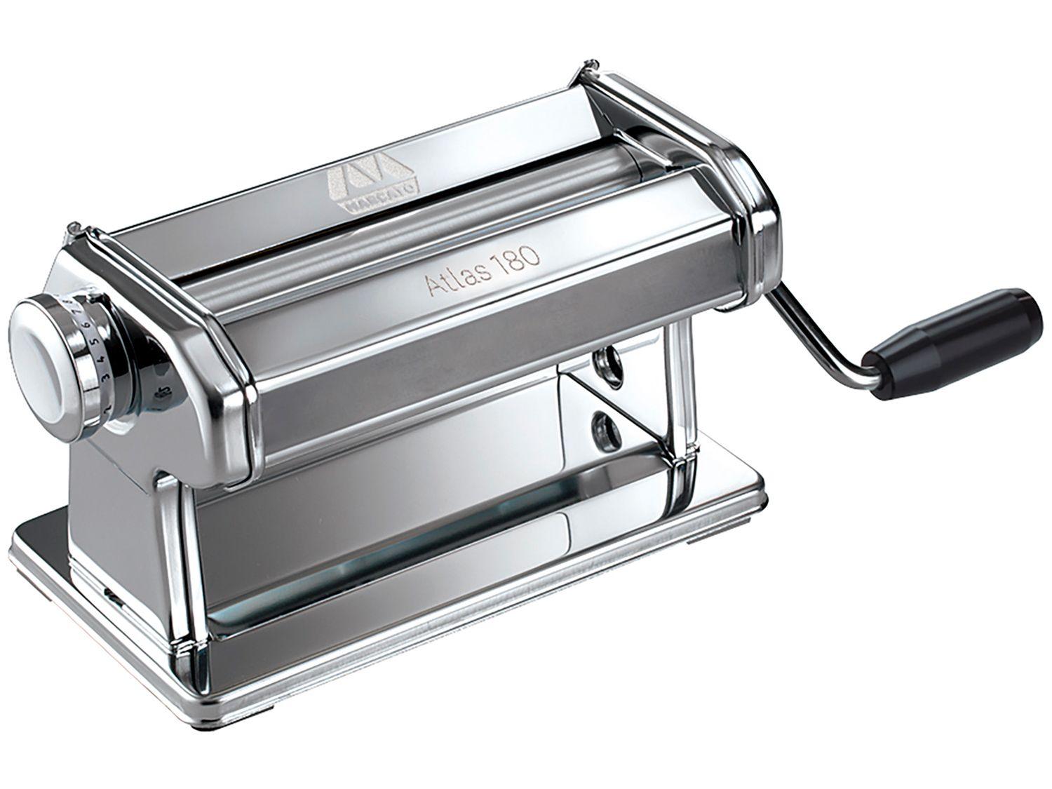 Máquina de Macarrão Manual Marcato 3 Tipos de Corte Atlas 180