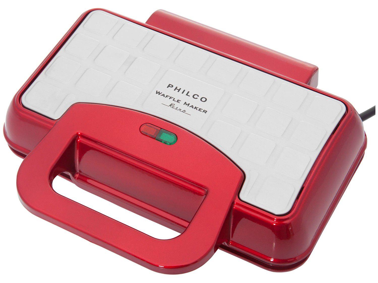 Máquina de Waffle Philco Retrô PWM01V 700W