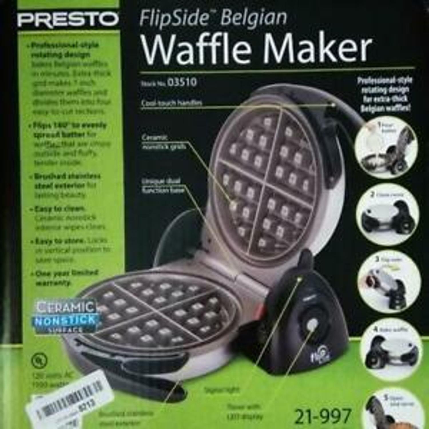 presto flipside waffle maker 03510