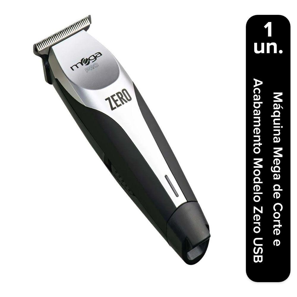 Máquina Mega de Corte e Acabamento Modelo Zero USB AT703 - Mega  Profissional - Aparador de Pelos, Barba e Cabelo - Magazine Luiza