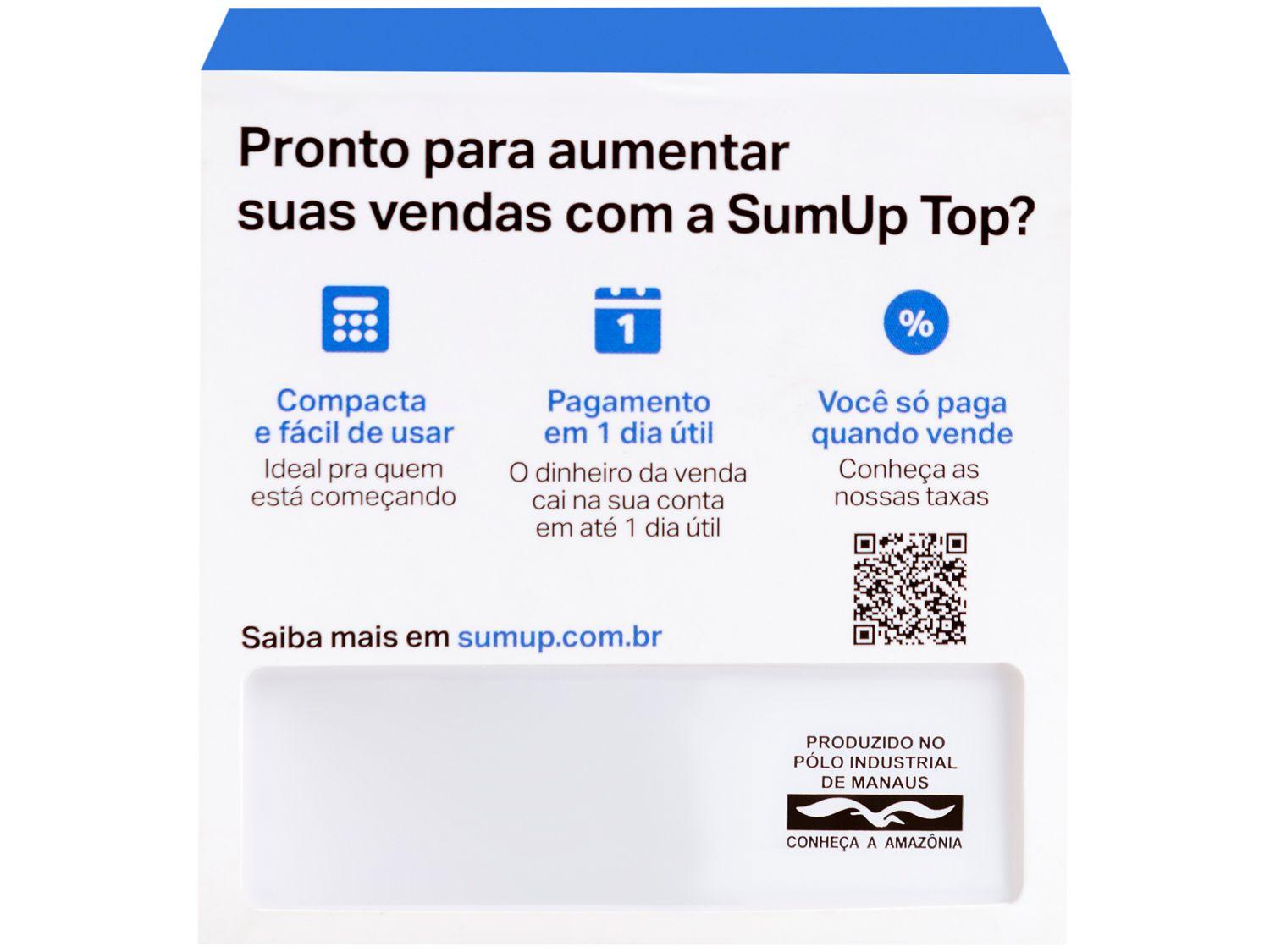 Maquininha de Cartão SumUp Top Bluetooth