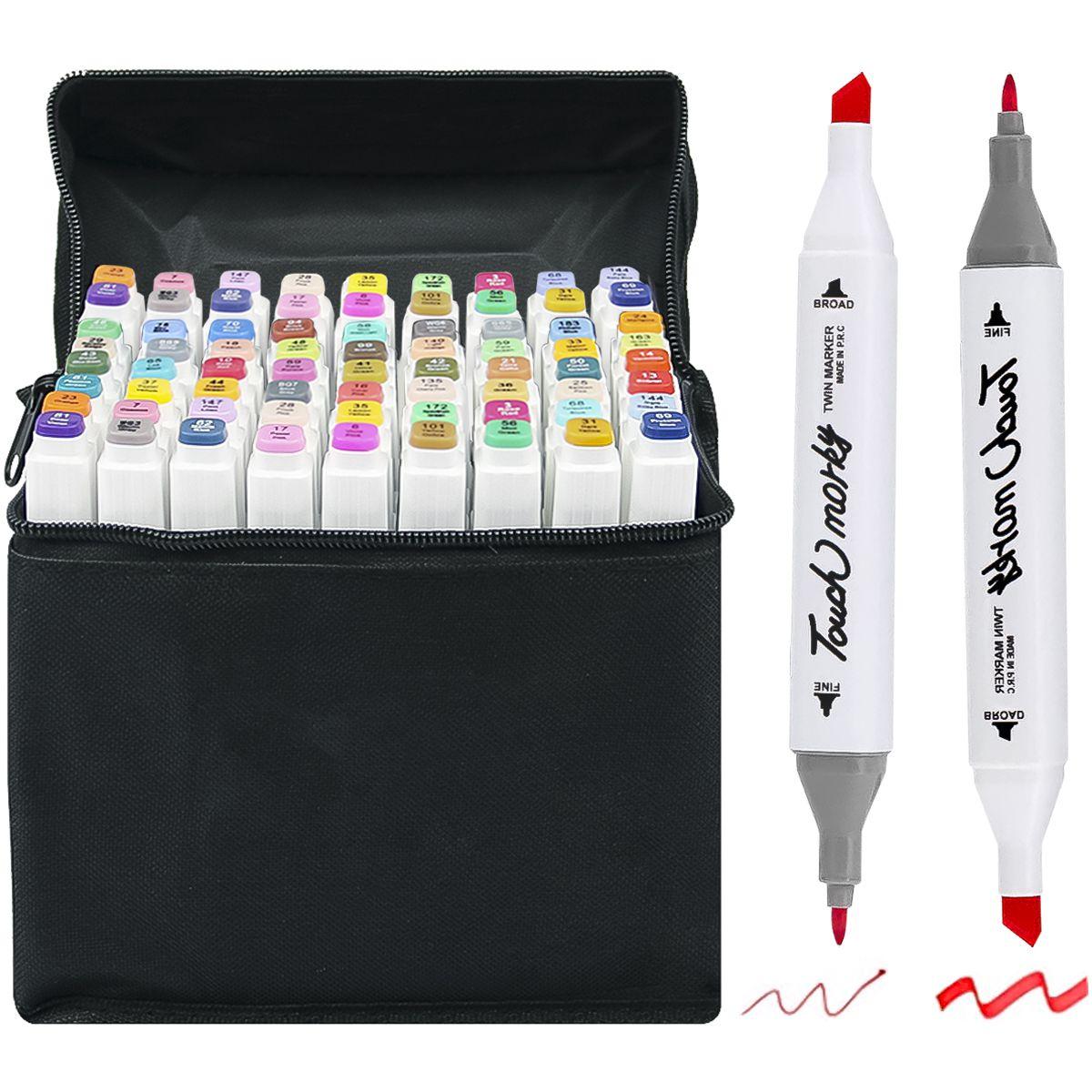 Marcadores Profissionais Caneta Desenho Tipo Copic 30 Cores Marcadores Profissionais Caneta Desenho Tipo Copic 30 Cores