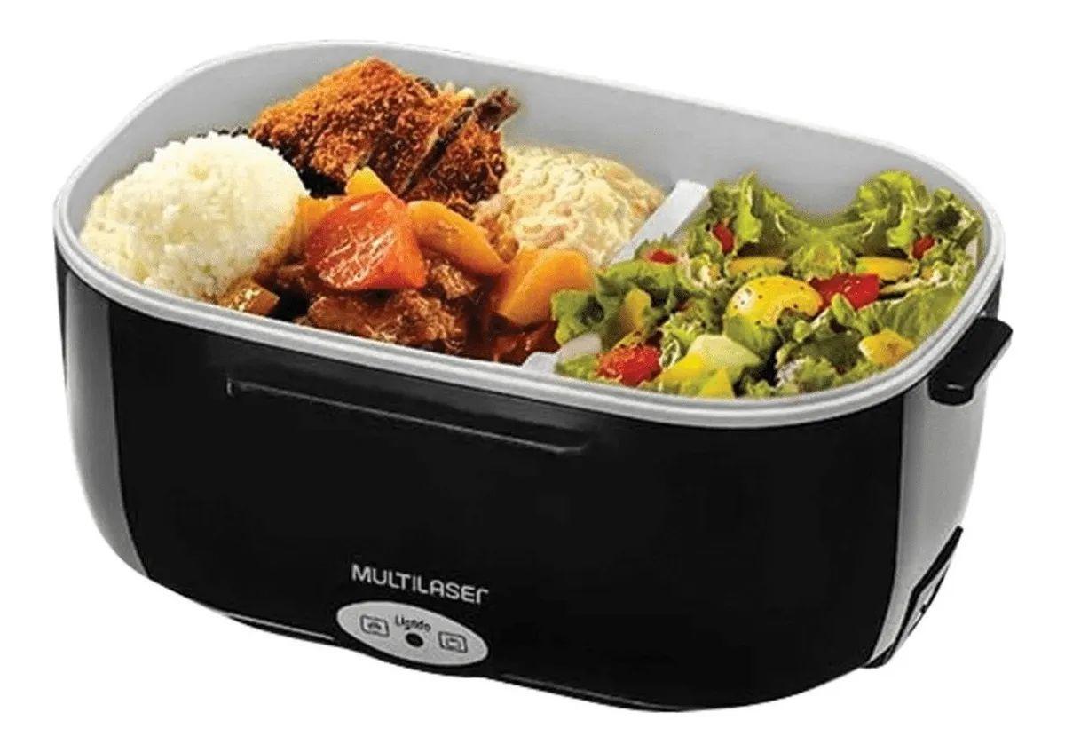 Imagem de Marmita Elétrica Aquecedora de Alimentos Portátil Gourmet Preto Multilaser CE071- 60W
