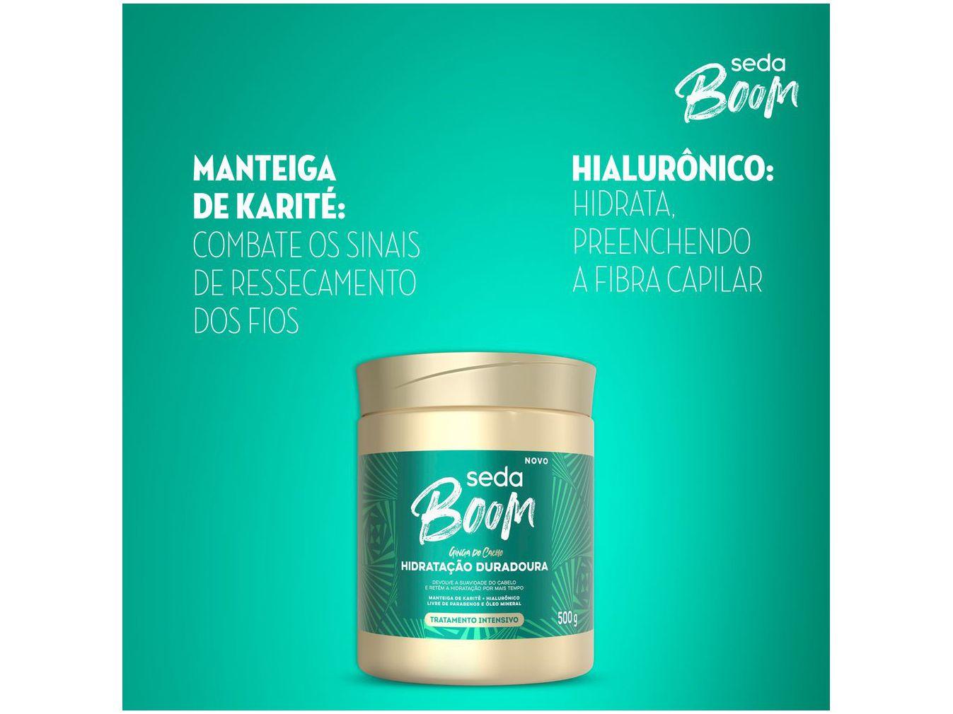 Máscara de Hidratação Tratamento Seda Boom Hidratação Duradoura 500g