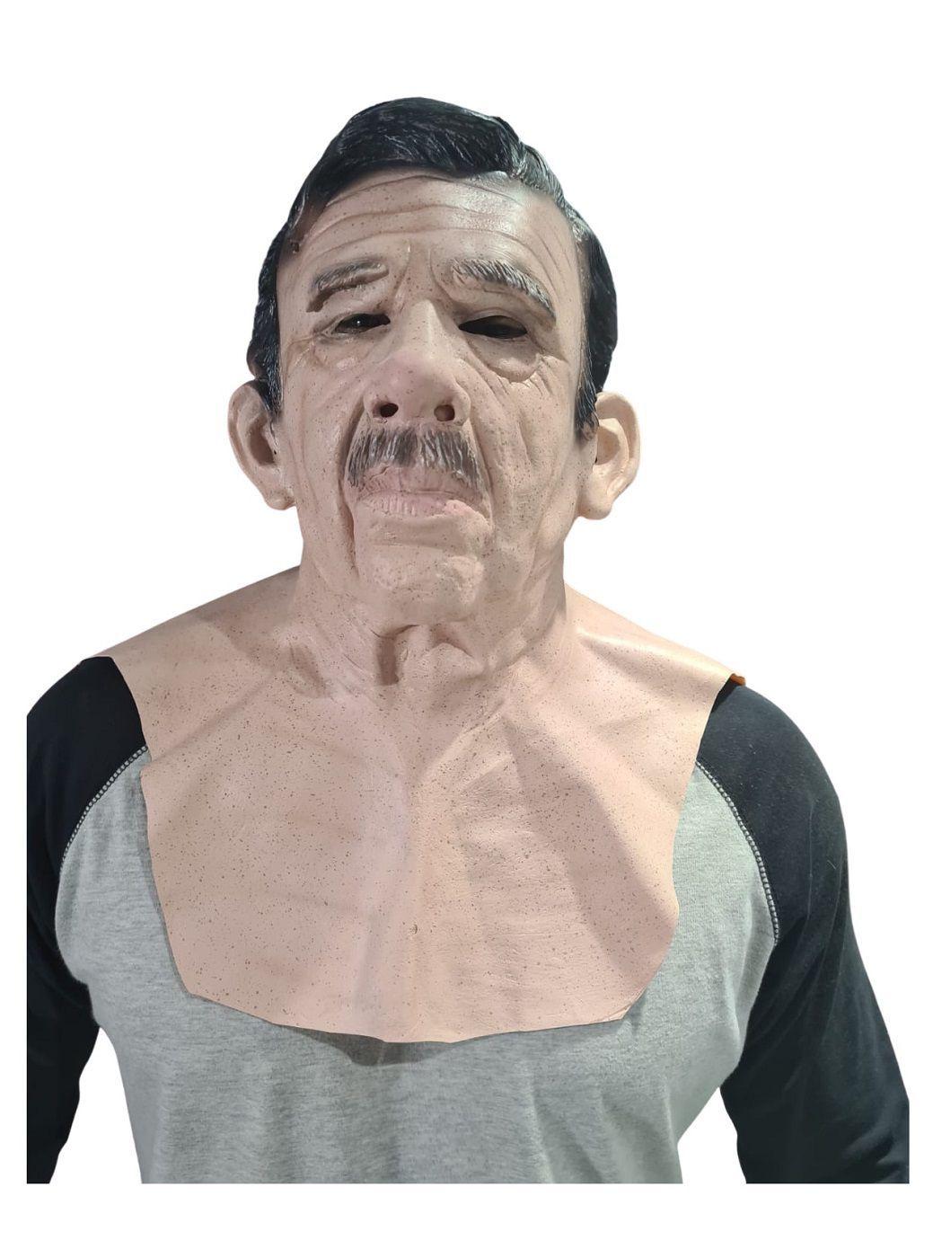 Máscara De Látex Realista Velho Senhor Idoso Adulto Lynx Produções artistica Assepsia