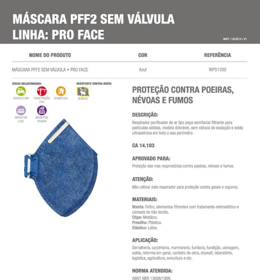 Máscara Descartável Pff2 Semi Facial - Deltaplus - Máscara ...