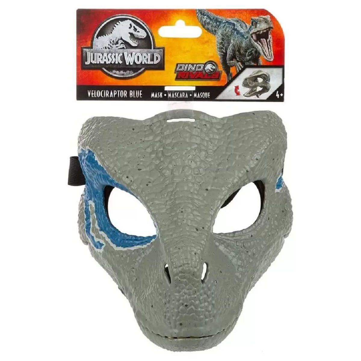 Máscara Dinossauro Velociraptor Blue Jurassic World - Máscara de Festa -  Magazine Luiza