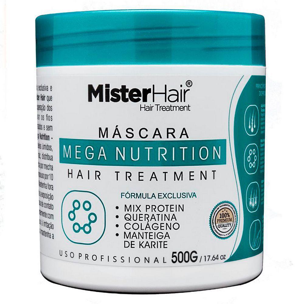 Máscara Mega Nutrition 500g Mister Hair Cuidados com o Cabelo