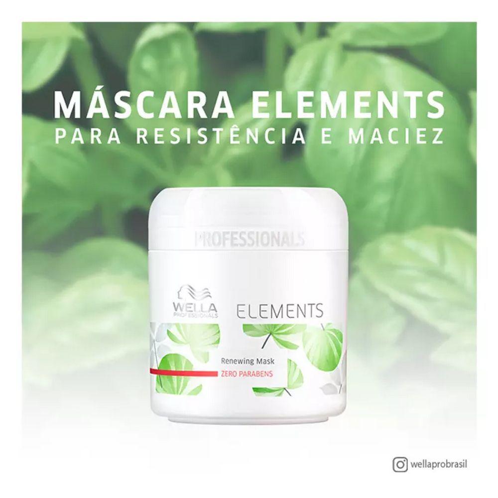 Máscara Renovadora Elements 150ml Wella Cuidados com o Cabelo