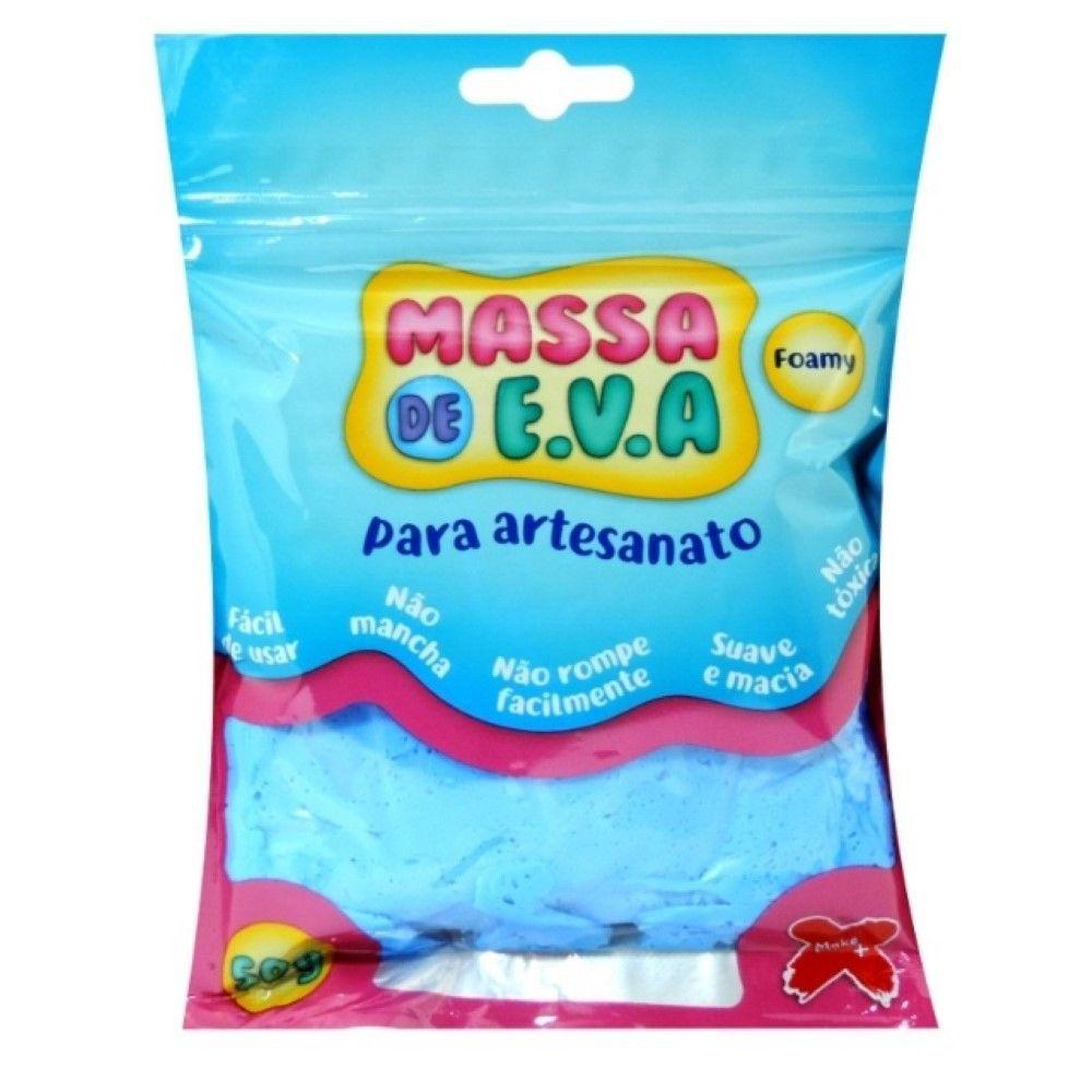 Massa de Eva Para Artesanato Azul Claro 50 Gramas - Make - Massa de EVA ...