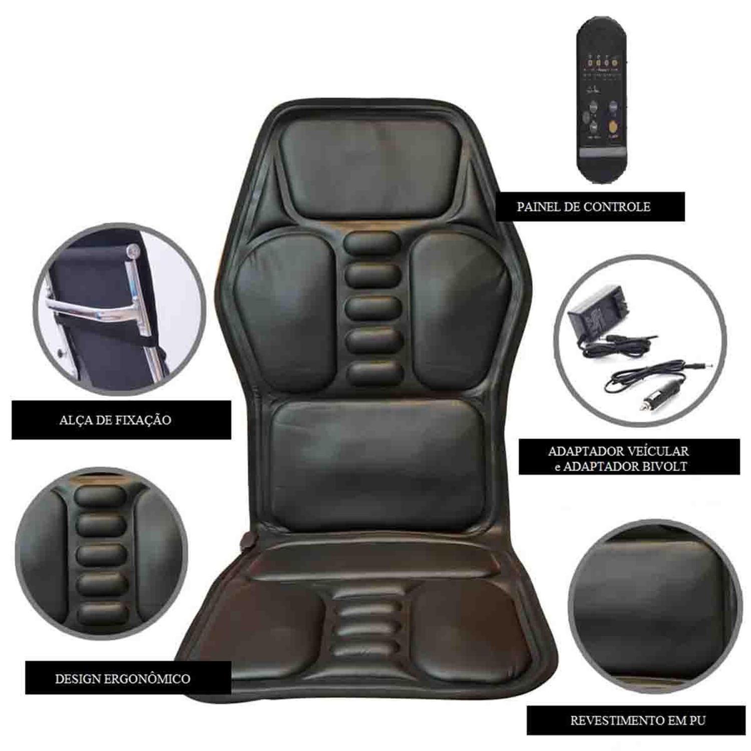 Massageador Assento para Pés Costas Coxa Lombar Shiatsu Foot Massager Ultra  Relax Seat Uitech, Magalu Empresas