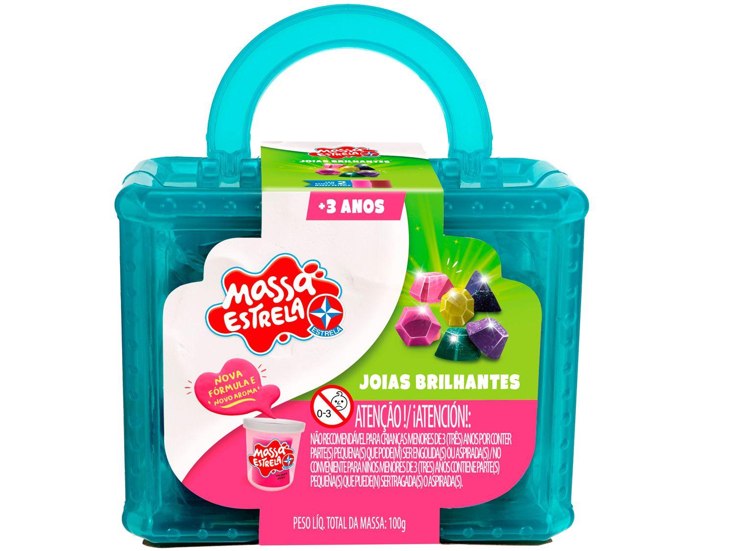 Massinha Kit Joias Brilhantes Brinquedos Estrela