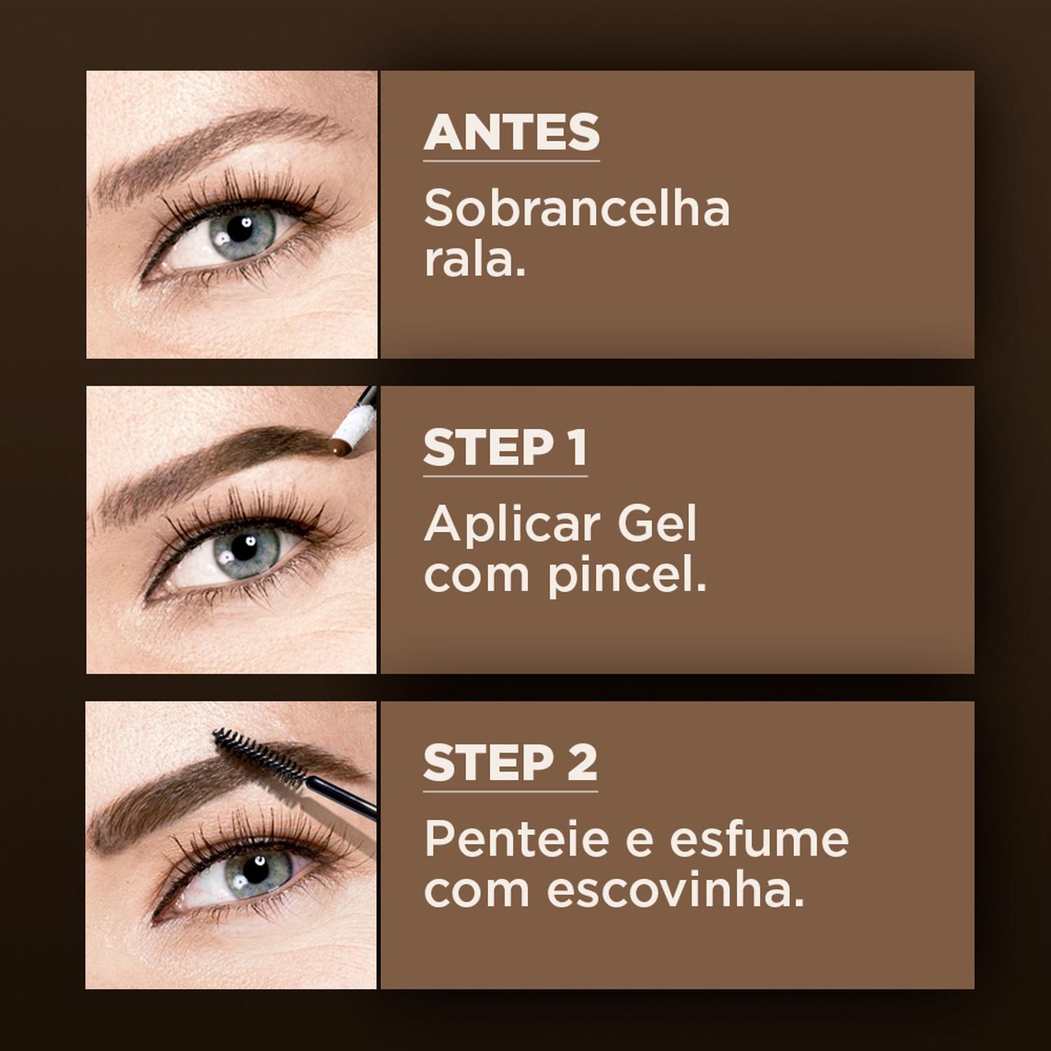 Maybelline Tattoo Brow Gel Medium Brown Maybellline Delineador De Sobrancelhas Magazine Luiza
