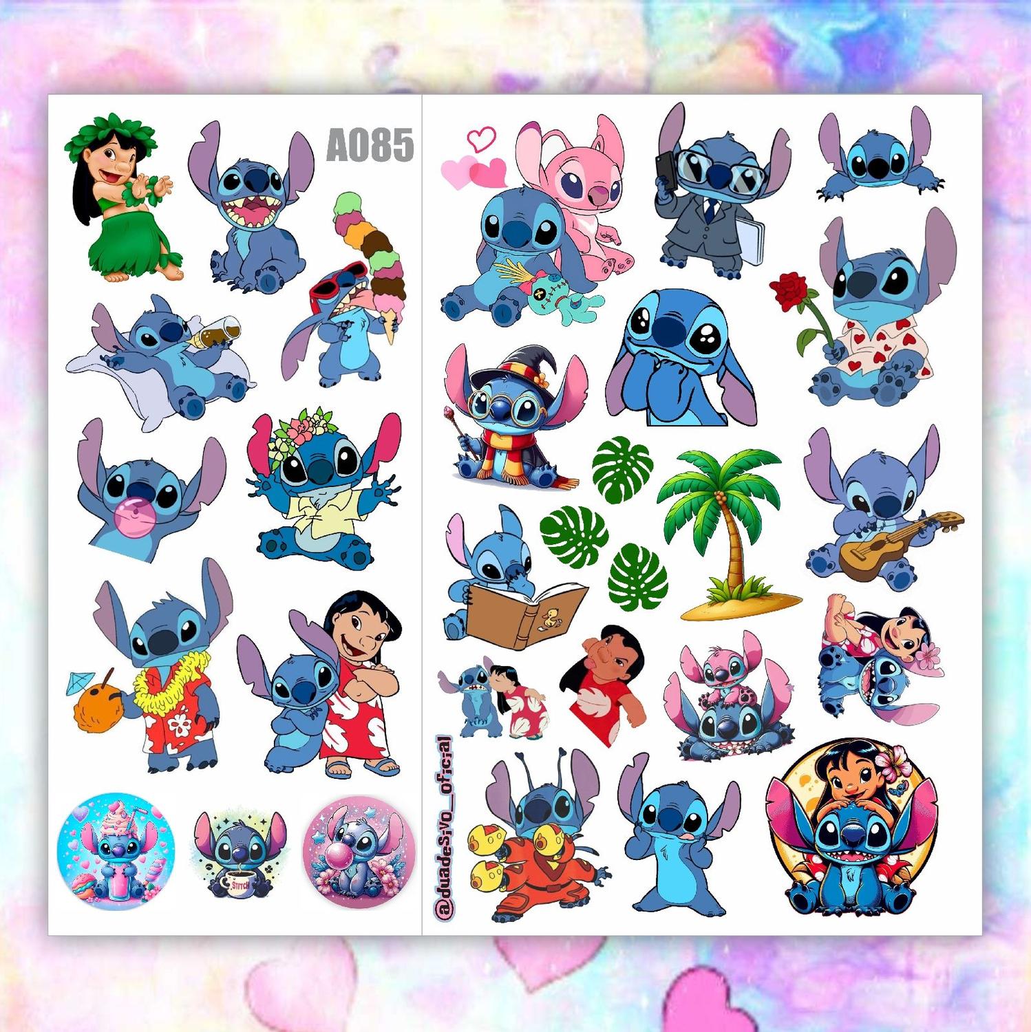 Desenho Lilo E Stitch Colorido