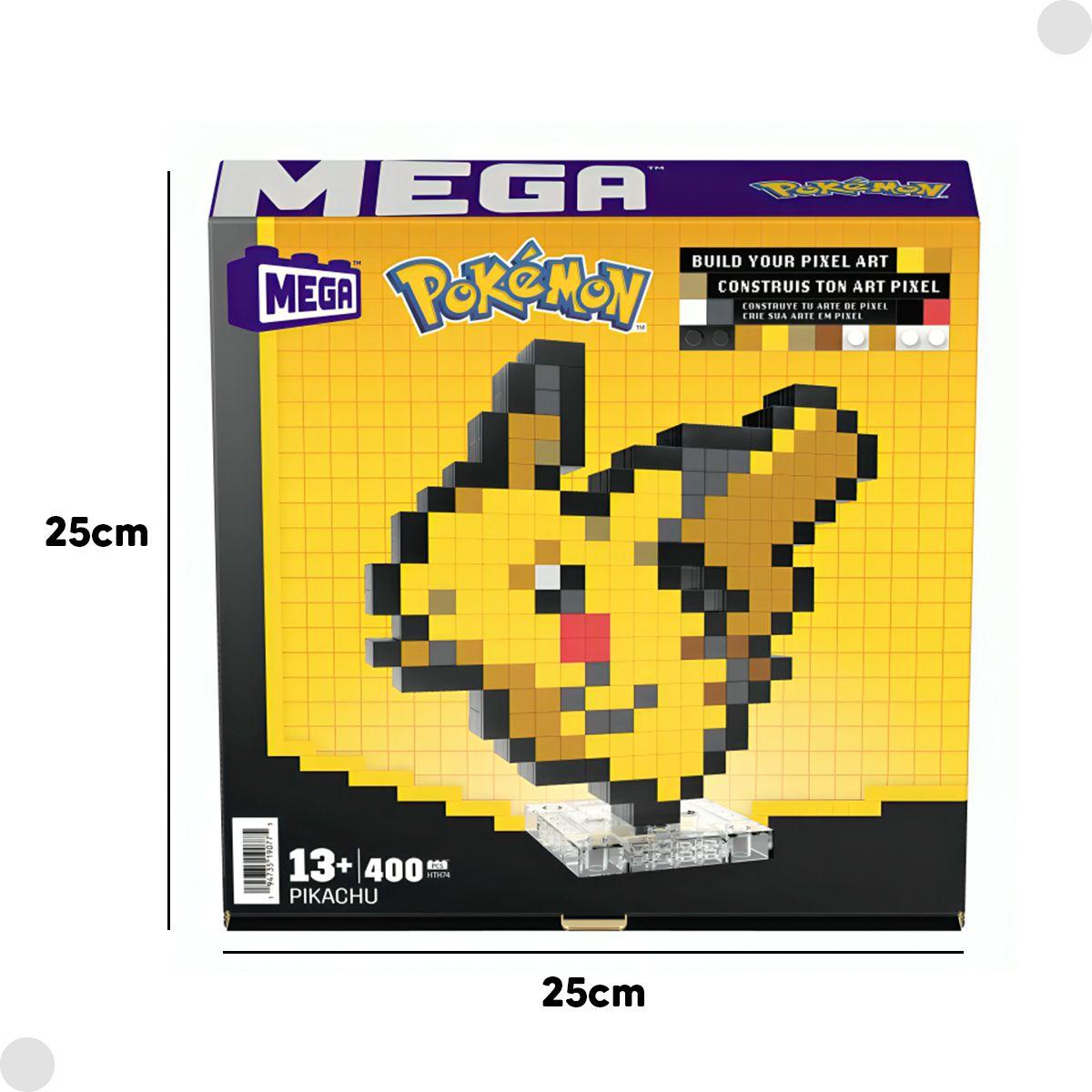 Mega Pokémon Construção Pixel Art Pikachu HTH74 - Mattel