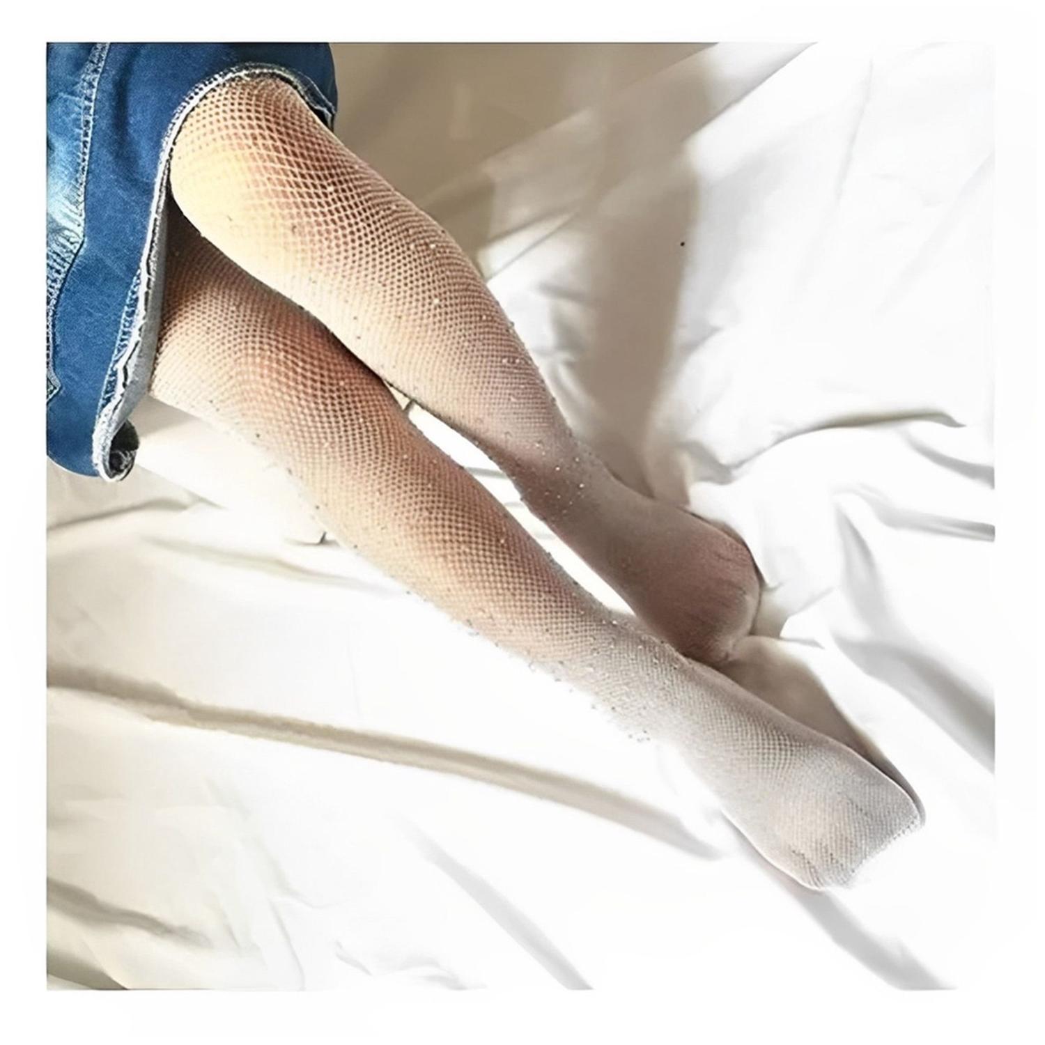 Looks Meia CalÇa Com Brilho Cor Da Pele Meia Calça Arrastão Nude