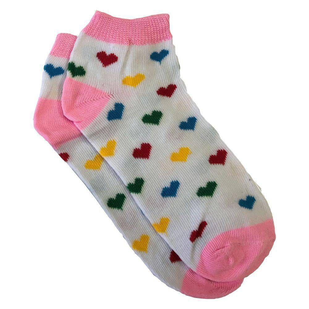 Meias Infantil Kit 12 Pares De 8 A 10 Anos Feminina Sortidas Criança ...