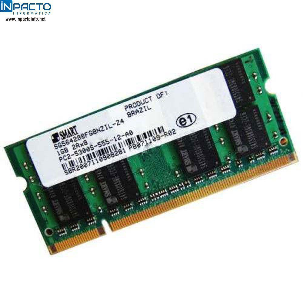 Memoria notebook 1gb smart ddr2 667 - Memória RAM - Magazine Luiza