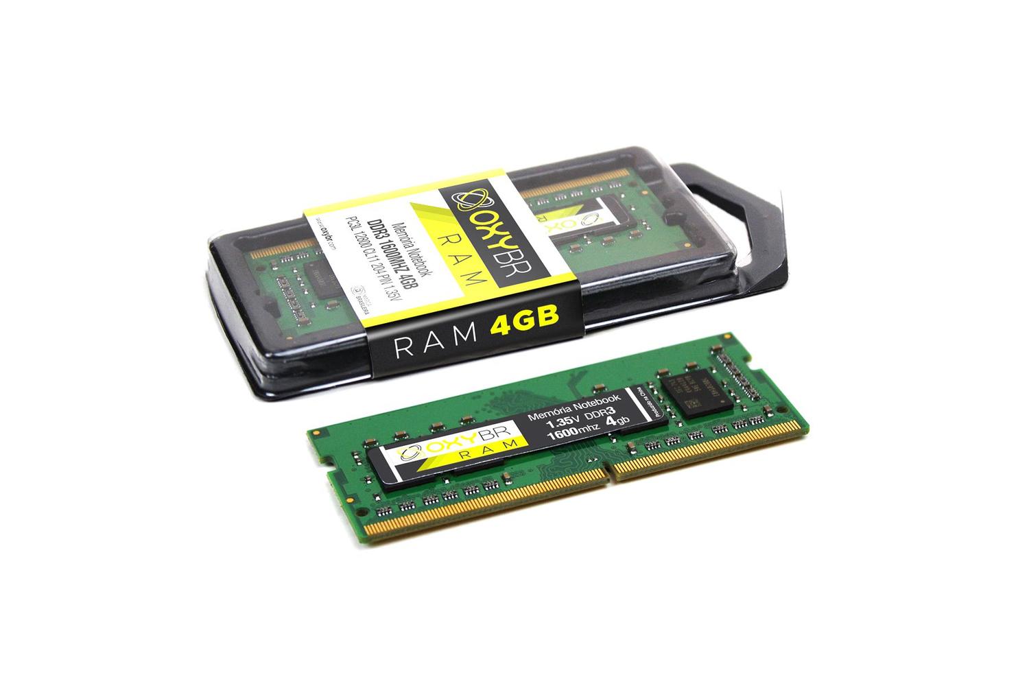 Memória Ram Notebook OxyBR DDR3L 4GB 1600MHz 1.35V - Memória RAM - Magazine  Luiza