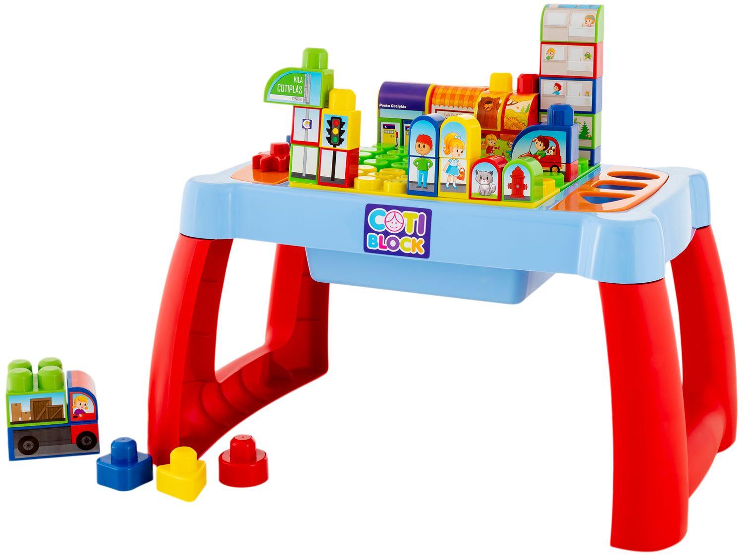 Mesa com Peças de Encaixar Infantil Didática